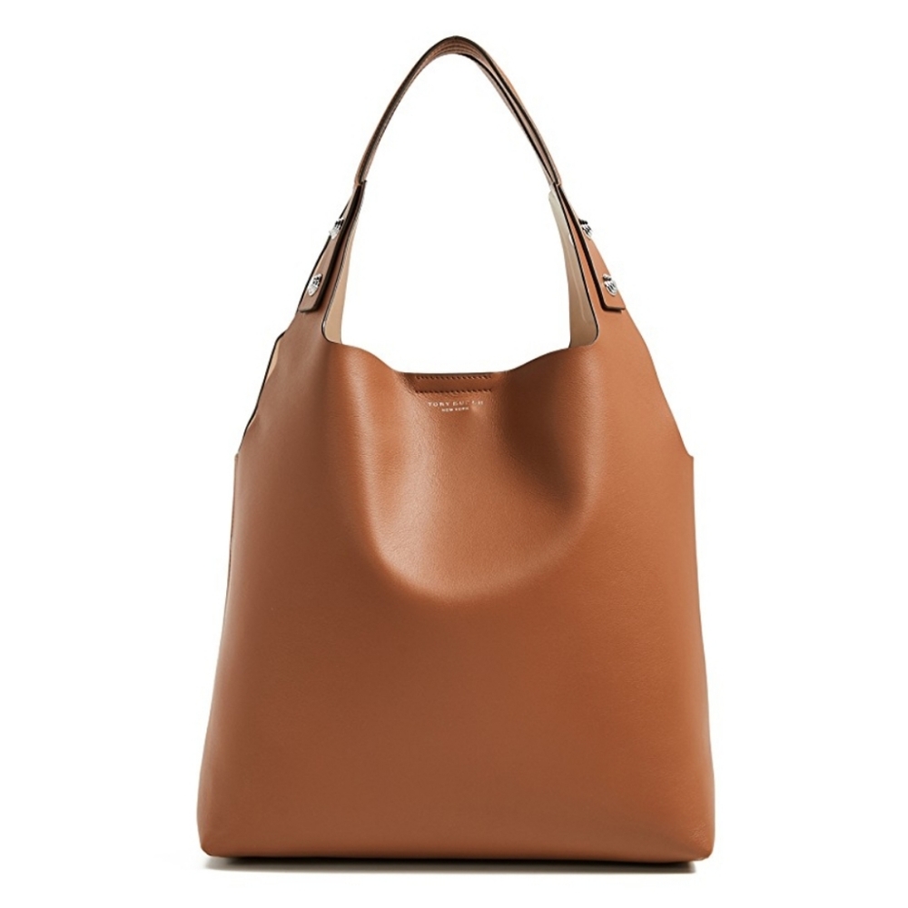 Rory Leather Tote in Light Umber